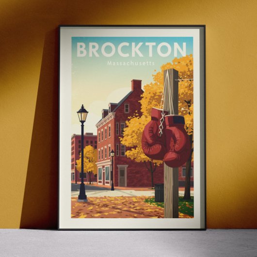 Oude Brockton Massachusetts Poster