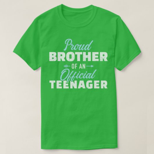 Oude broer van een tiener 13e verjaardag t-shirt (Design voorkant)