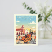 Oude Brownsville Texas Briefkaart (Staand voorkant)