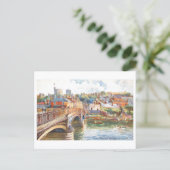 Oude brug en kasteel van Windsor Briefkaart (Staand voorkant)