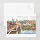 Oude brug en kasteel van Windsor Briefkaart (Voorkant / Achterkant)