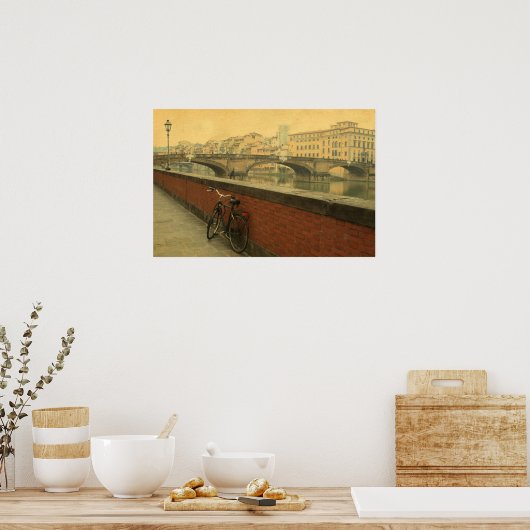 Oude brug in Florence, Italië.  foto Poster (Keuken)