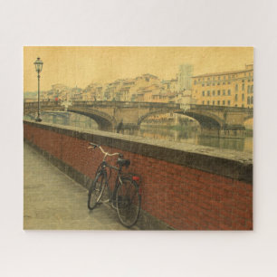 oude brug in Florence, Italië Legpuzzel
