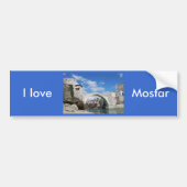 Oude brug in Mostar Bumpersticker (Voorkant)
