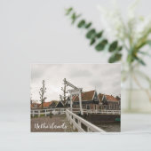 Oude brug in Volendam, Nederland Briefkaart (Staand voorkant)