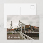 Oude brug in Volendam, Nederland Briefkaart (Voorkant / Achterkant)