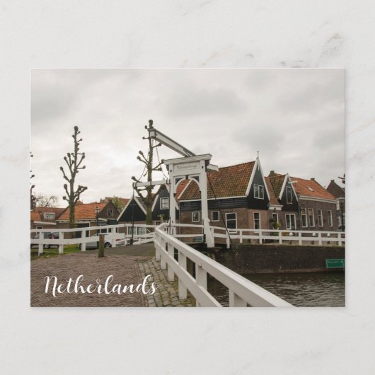 Oude brug in Volendam, Nederland Briefkaart (Voorkant)