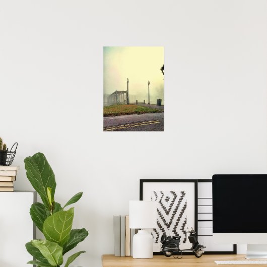 Oude brug op Bayou St John Poster (Thuiskantoor)