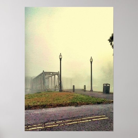 Oude brug op Bayou St John Poster (Voorkant)