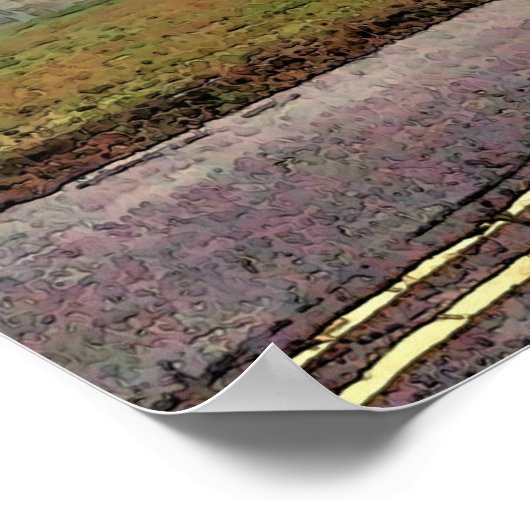 Oude brug op Bayou St John Poster (Hoek)