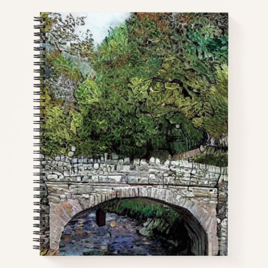 OUDE BRUG OVER DE RIVIER NOTITIEBOEK (Voorkant)