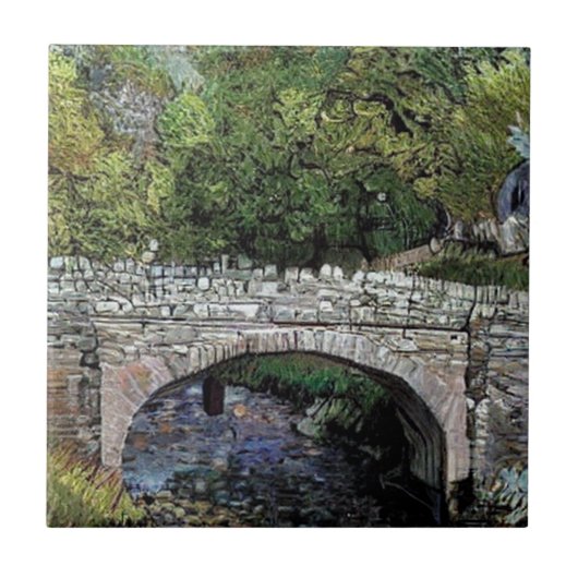 OUDE BRUG OVER RIVIER TEGELTJE (Voorkant)