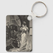 Oude bruid, bruidsportret met fotograaf sleutelhanger (Achterkant)