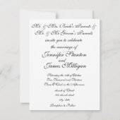 Oude bruiloft kaart (Achterkant)