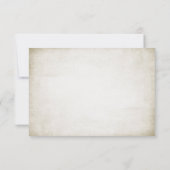 Oude bruiloft RSVP kaartje (Achterkant)