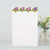 Oude bruine Afrikaanse Violet Stationery Briefpapier (Staand voorkant)