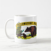 Oude bruine beren in Yellowstone National Park Koffiemok (Links)