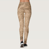 Oude bruine doek: gestructureerde achtergrond. leggings (Achterkant)