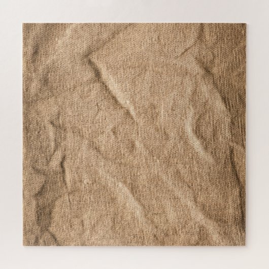 Oude bruine doek: gestructureerde achtergrond. legpuzzel (Horizontaal)
