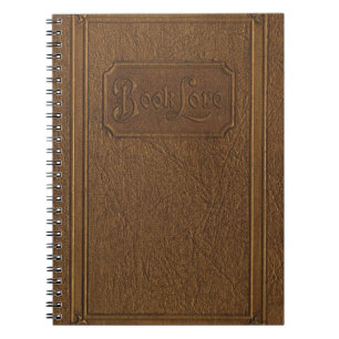 Oude bruine faux leder, retro book lore notitieboek