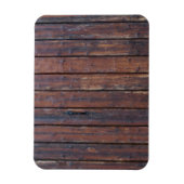 Oude bruine houten deuren met zwarte ijzersteunen magneet (Verticaal)