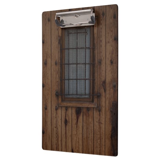 Oude bruine knotty Wooden deur Klembord (Links)