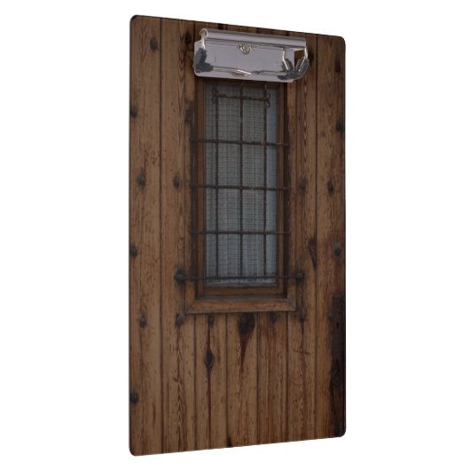 Oude bruine knotty Wooden deur Klembord (Rechts)