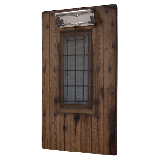 Oude bruine knotty Wooden deur Klembord (Links)