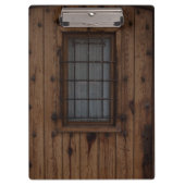 Oude bruine knotty Wooden deur Klembord (Voorkant)