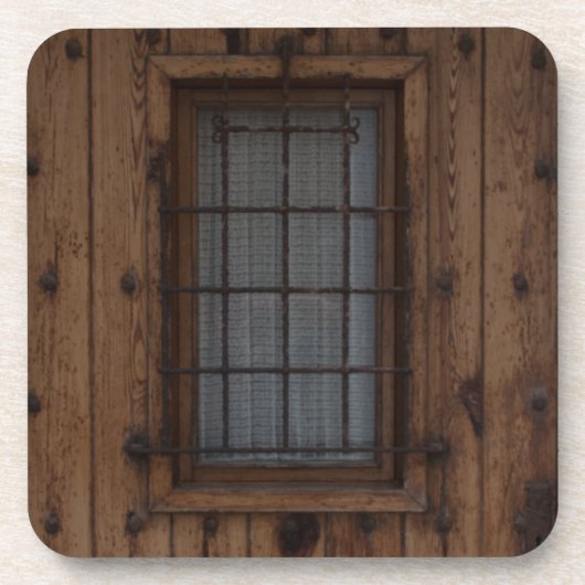 Oude bruine knotty Wooden deur Onderzetter (Voorkant)