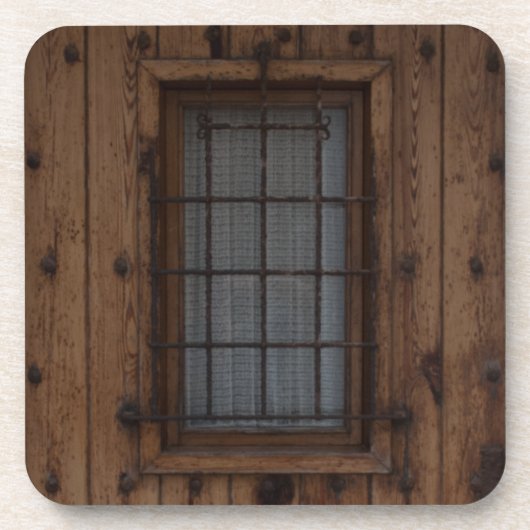 Oude bruine knotty Wooden deur Onderzetter (Voorkant)