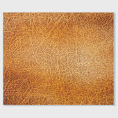 Oude bruine ledertextuur cadeaupapier (Vlak)