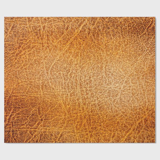 Oude bruine ledertextuur cadeaupapier (Vlak)