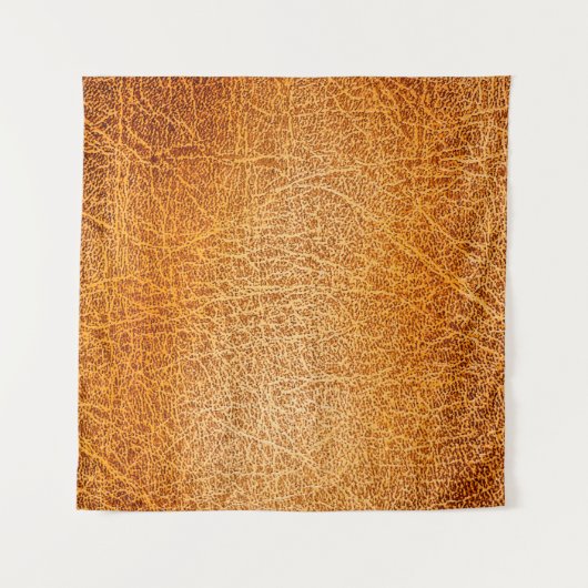 Oude bruine ledertextuur wandkleed (Voorkant (horizontaal))