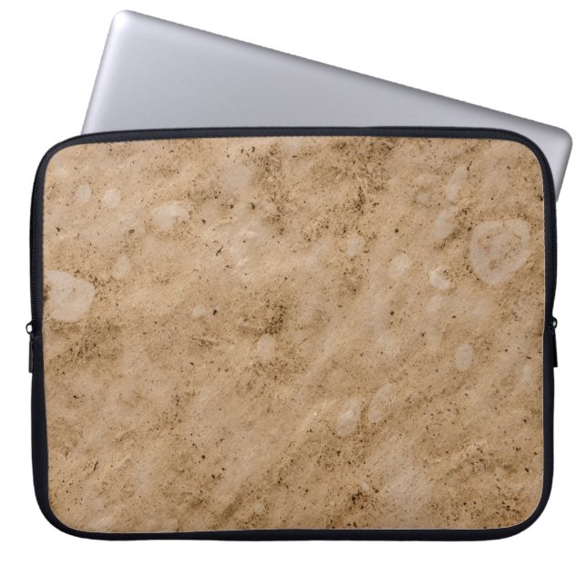 Oude bruine papieren  textuurachtergrond laptop sleeve (Voorkant)