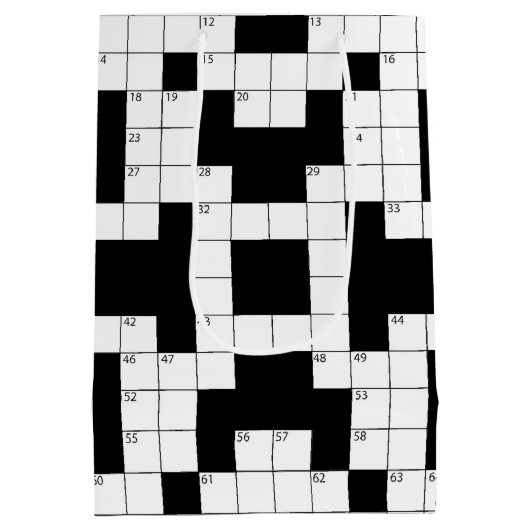 Oude bruiskruid-woordpuzzel medium cadeauzakje (Achterkant)