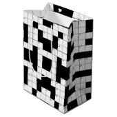 Oude bruiskruid-woordpuzzel medium cadeauzakje (Achterkant Gekanteld)