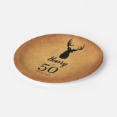 Oude Buck 50th Birthday Paper Borden Papieren Bordje (Gekanteld)