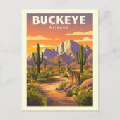 Oude Buckeye Arizona Briefkaart (Voorkant)