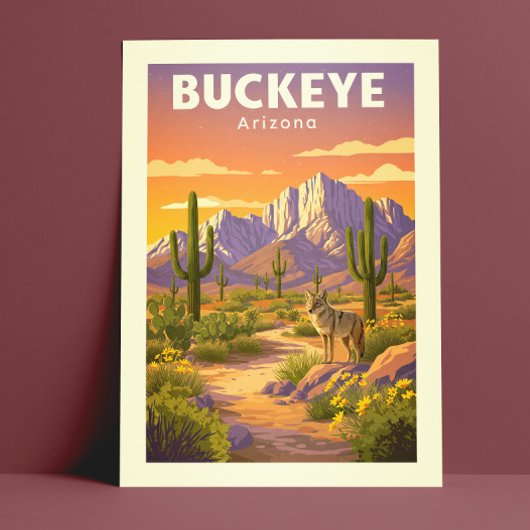 Oude Buckeye Arizona Briefkaart