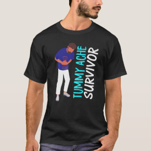 Oude BUIKPIJN OVERLEVING Maagpijn Prikkelbare Darm T-shirt