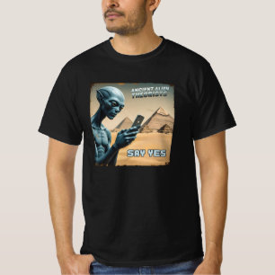 Oude Buitenaardse Piramide Geschiedenis T-shirt