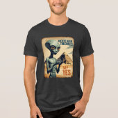 Oude Buitenaardse Piramide Geschiedenis Tri-Blend Shirt (Voorkant)