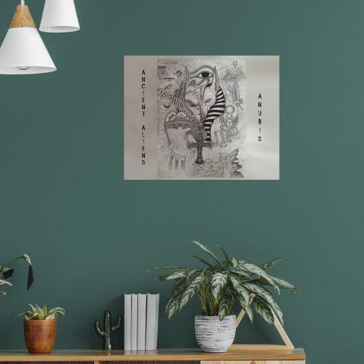 Oude Buitenaardse Wezens , Anubis Poster (Woonkamer 1)