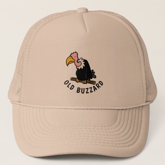 Oude buizerd/gier trucker pet (Voorkant)