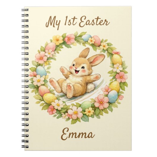 Oude Bunny Mijn Eerste Pasen Notitieboek (Voorkant)