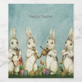 Oude Bunny Pasen Wijn Etiket (Enkel label)