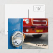 Oude bussen briefkaart (Voorkant / Achterkant)