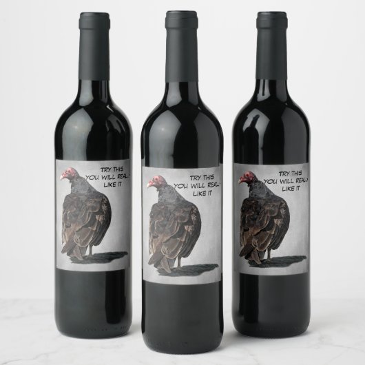 OUDE BUZZARD WIJN ETIKET (Flessen)