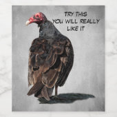 OUDE BUZZARD WIJN ETIKET (Enkel label)